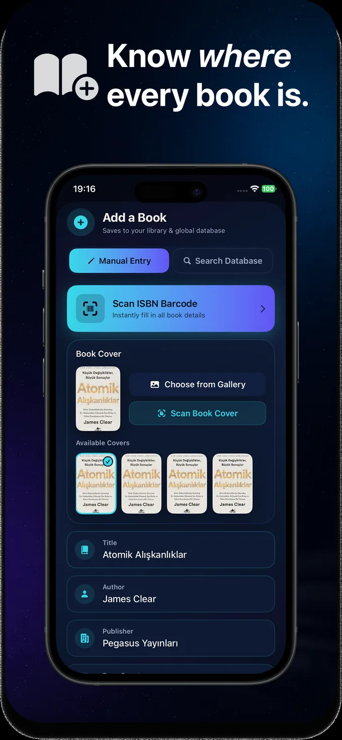 BookHub Discover screen with trending and new books